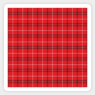 Red tartan Sticker